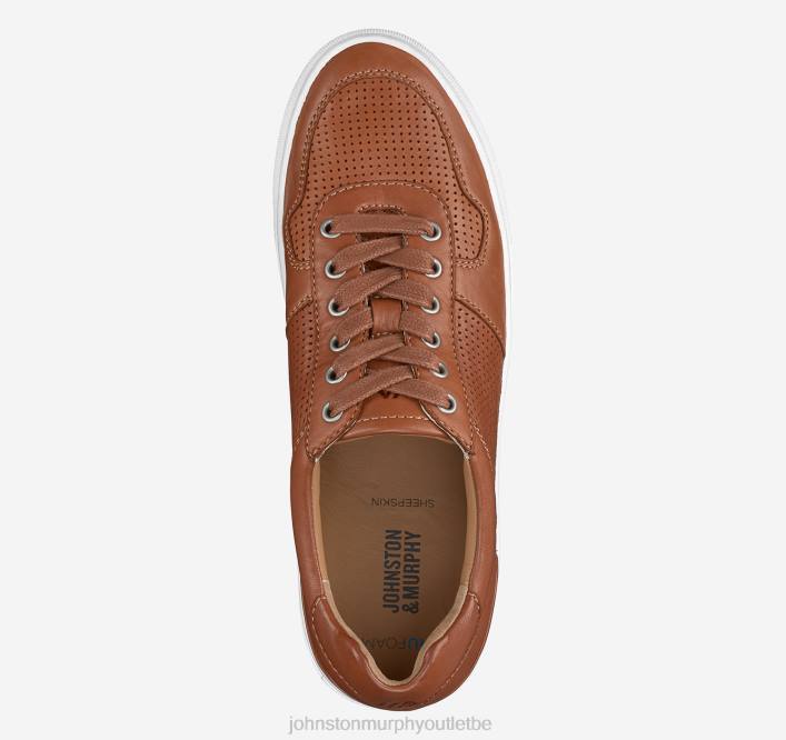 Johnston & Murphy Hommes banques u-gorge TXRN72 chaussures peau de mouton lavée beige