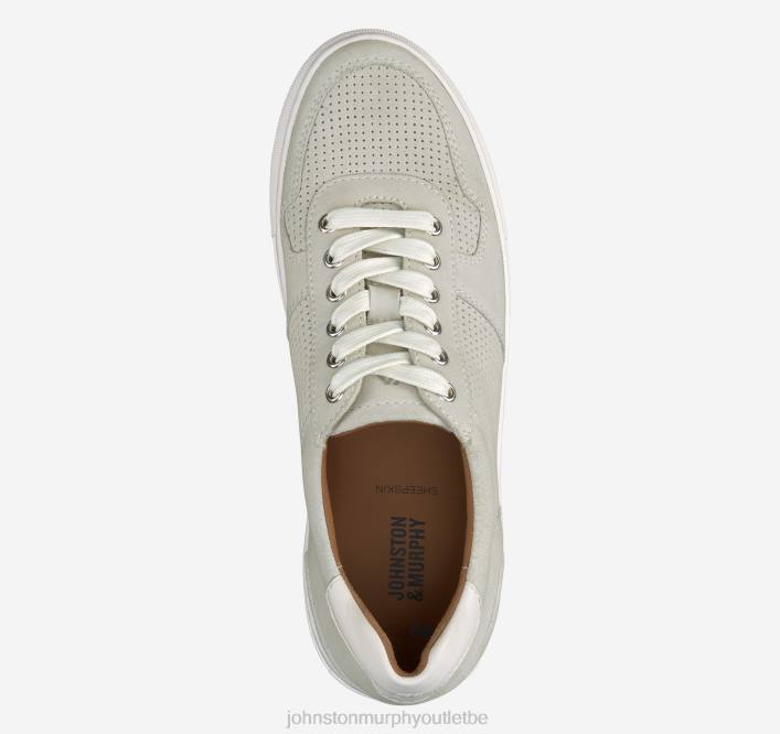Johnston & Murphy Hommes banques u-gorge TXRN98 chaussures daim/peau de mouton blanc