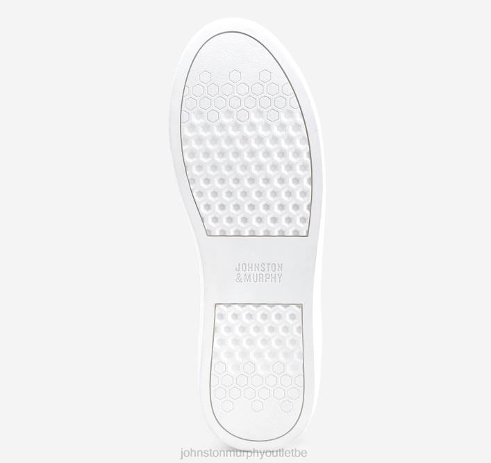 Johnston & Murphy Hommes banques u-gorge TXRN98 chaussures daim/peau de mouton blanc