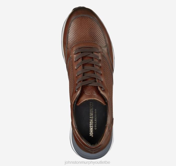 Johnston & Murphy Hommes jogger briggs TXRN162 chaussures cuir de veau italien marron