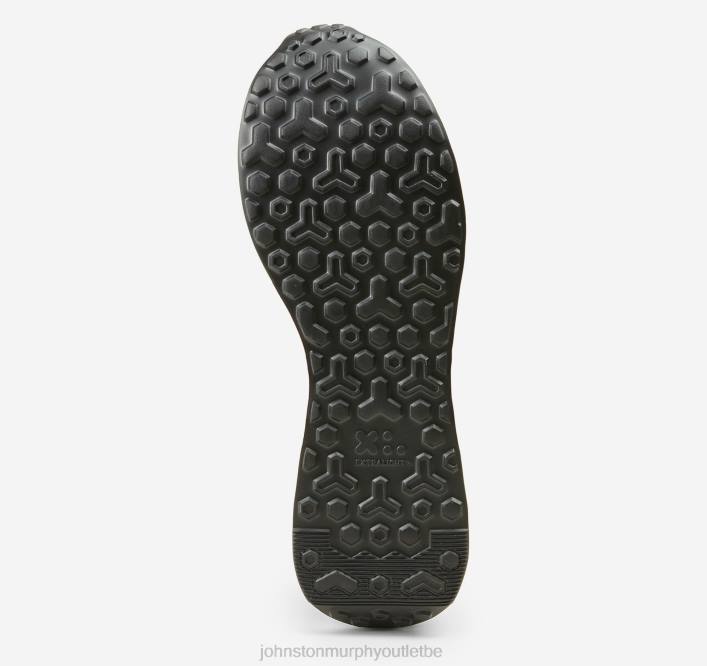 Johnston & Murphy Hommes pantalon de jogging sans lacets Briggs TXRN349 chaussures cuir de veau italien noir