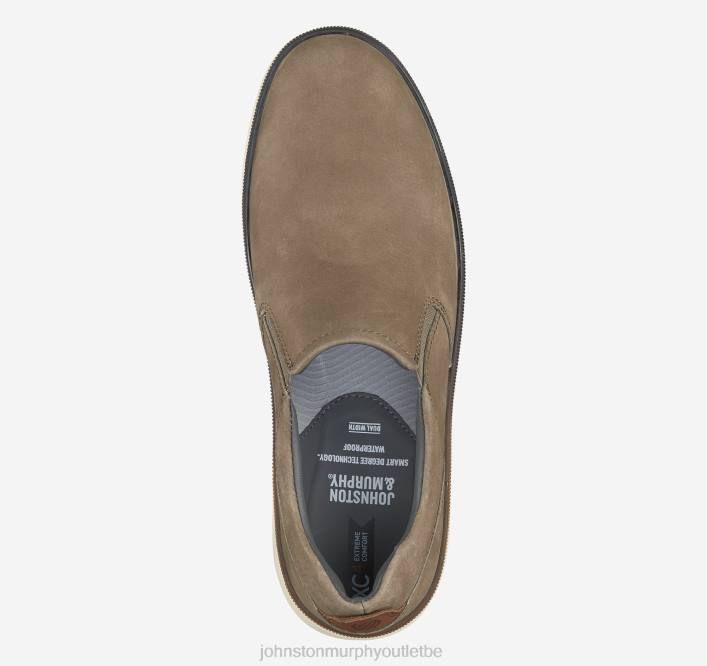 Johnston & Murphy Hommes xc4 foust à enfiler TXRN129 chaussures nubuck marron