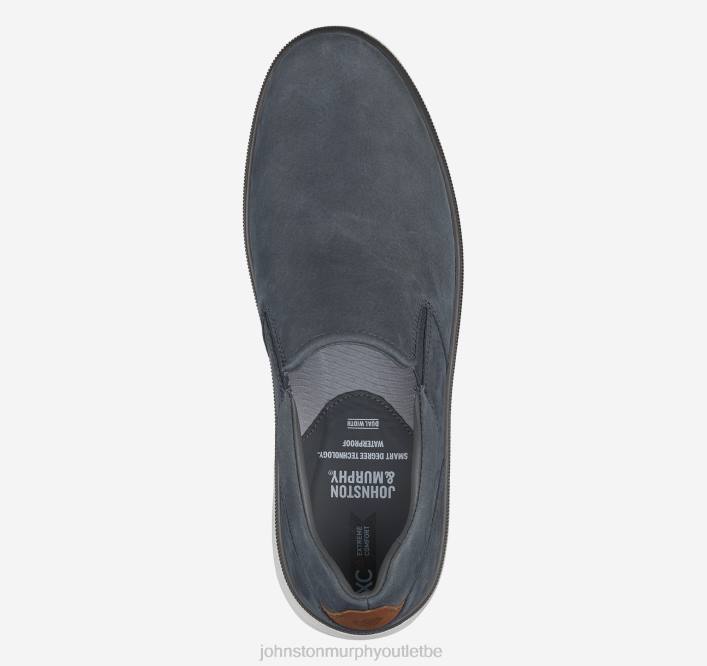 Johnston & Murphy Hommes xc4 foust à enfiler TXRN200 chaussures nubuck bleu marine