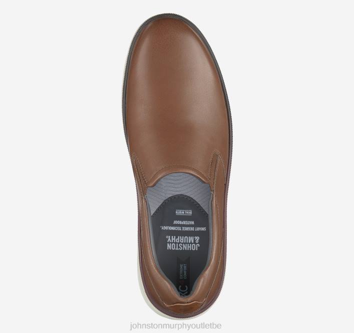 Johnston & Murphy Hommes xc4 foust à enfiler TXRN253 chaussures acajou foulonné pleine fleur