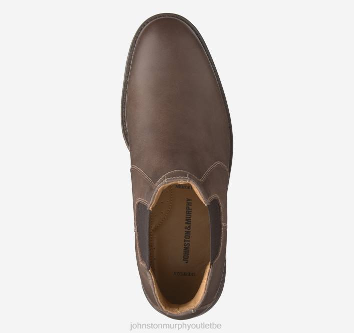 Johnston & Murphy Hommes Copeland Chelsea TXRN284 chaussures grains entiers huilés beiges