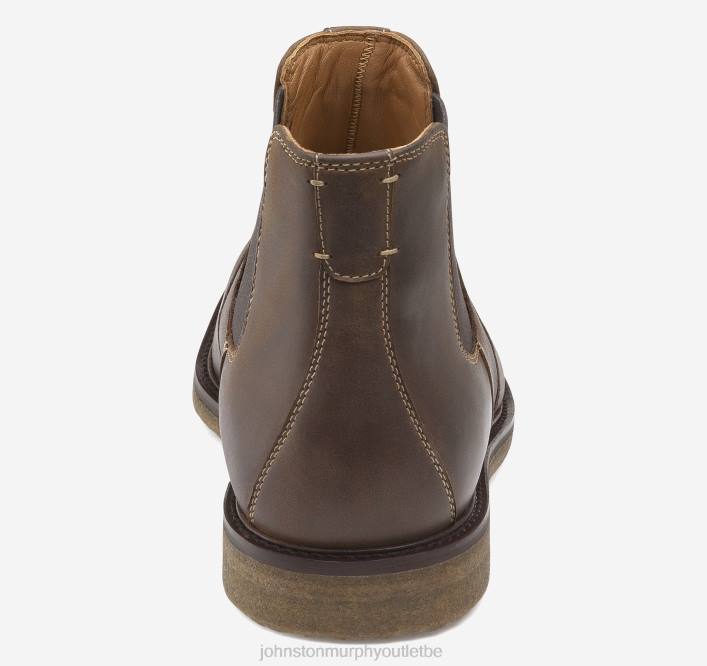 Johnston & Murphy Hommes Copeland Chelsea TXRN284 chaussures grains entiers huilés beiges