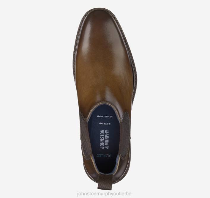 Johnston & Murphy Hommes XC Flex Raleigh Chelsea TXRN368 chaussures beige pleine fleur