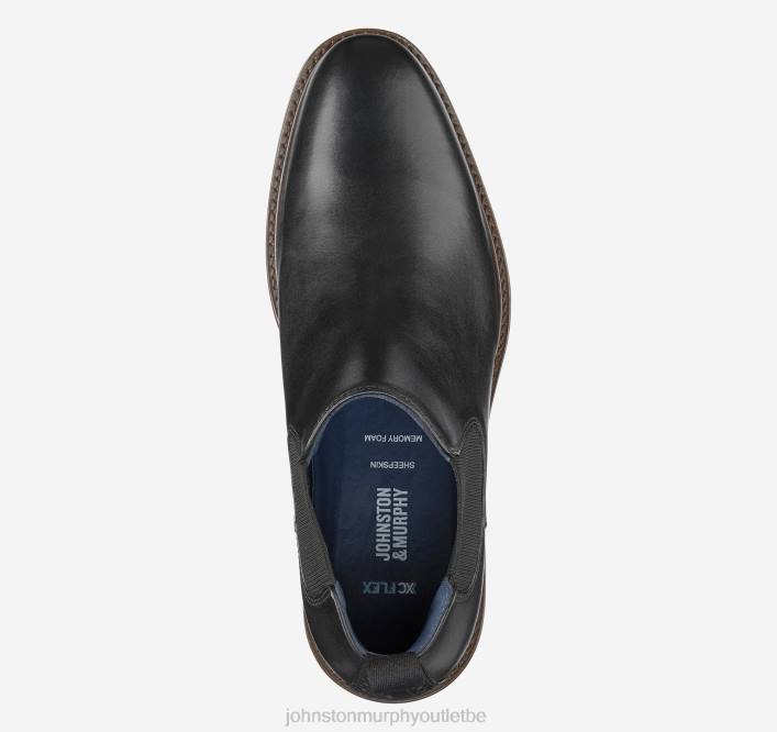 Johnston & Murphy Hommes XC Flex Raleigh Chelsea TXRN369 chaussures noir pleine fleur