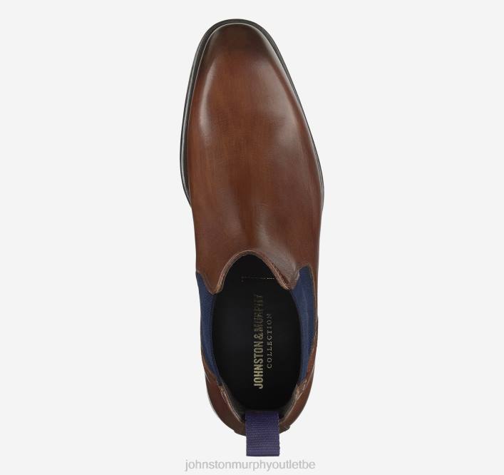 Johnston & Murphy Hommes botte chelsea ellsworth TXRN381 chaussures cuir de veau italien marron