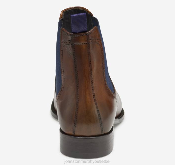 Johnston & Murphy Hommes botte chelsea ellsworth TXRN381 chaussures cuir de veau italien marron
