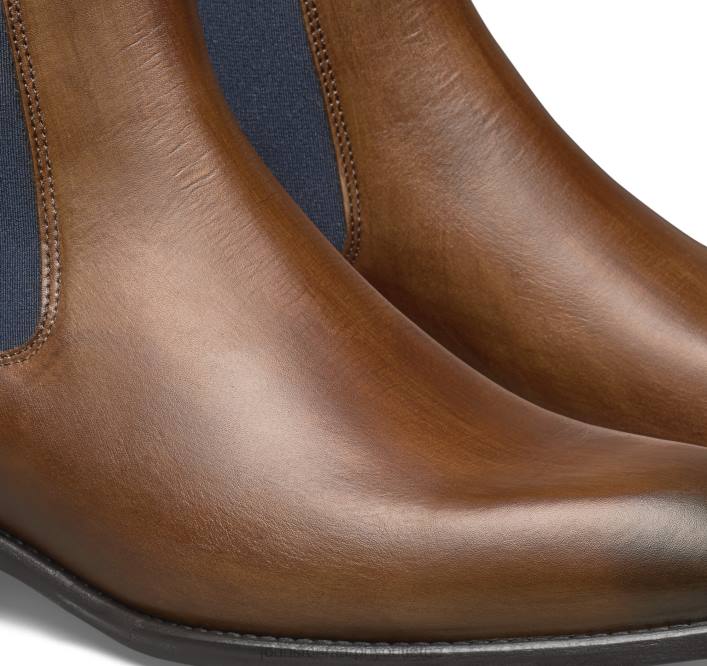 Johnston & Murphy Hommes botte chelsea ellsworth TXRN381 chaussures cuir de veau italien marron