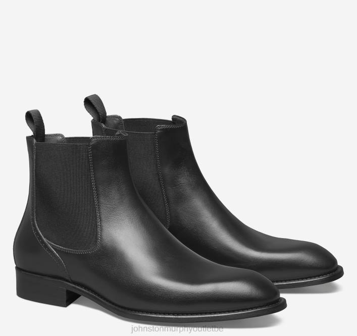 Johnston & Murphy Hommes botte chelsea ellsworth TXRN382 chaussures cuir de veau italien noir