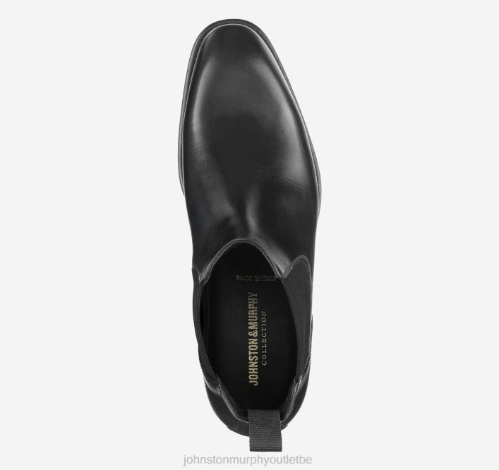 Johnston & Murphy Hommes botte chelsea ellsworth TXRN382 chaussures cuir de veau italien noir