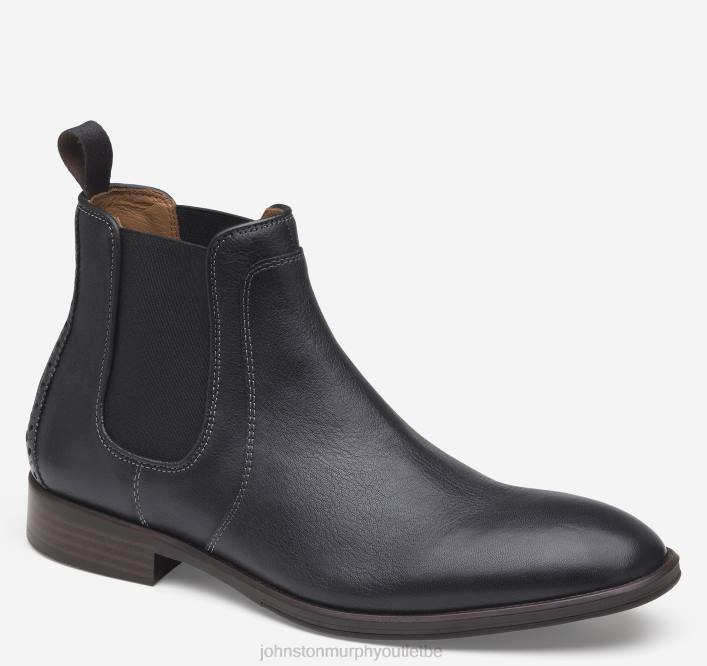Johnston & Murphy Hommes botte chelsea henrick TXRN346 chaussures noir pleine fleur