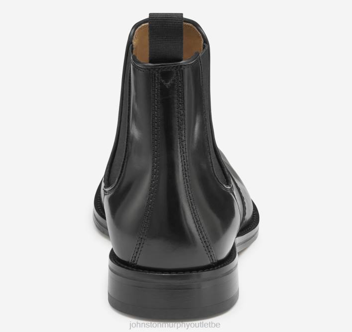 Johnston & Murphy Hommes botte chelsea meade TXRN318 chaussures cuir de veau italien noir
