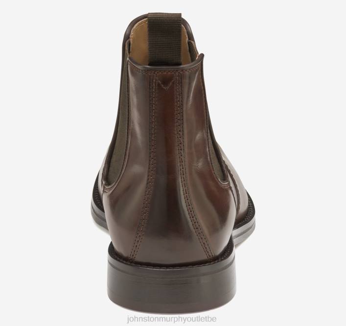 Johnston & Murphy Hommes botte chelsea meade TXRN373 chaussures cuir de veau italien acajou