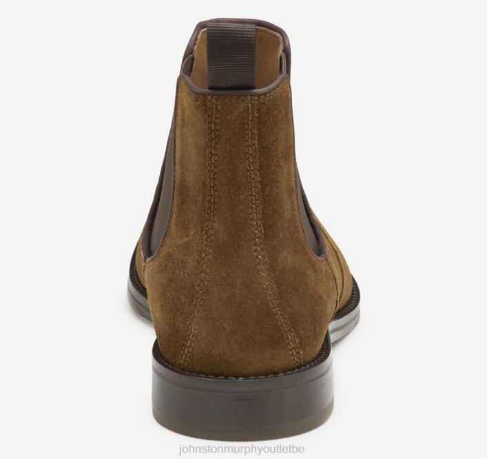 Johnston & Murphy Hommes botte chelsea meade TXRN374 chaussures daim beige foncé