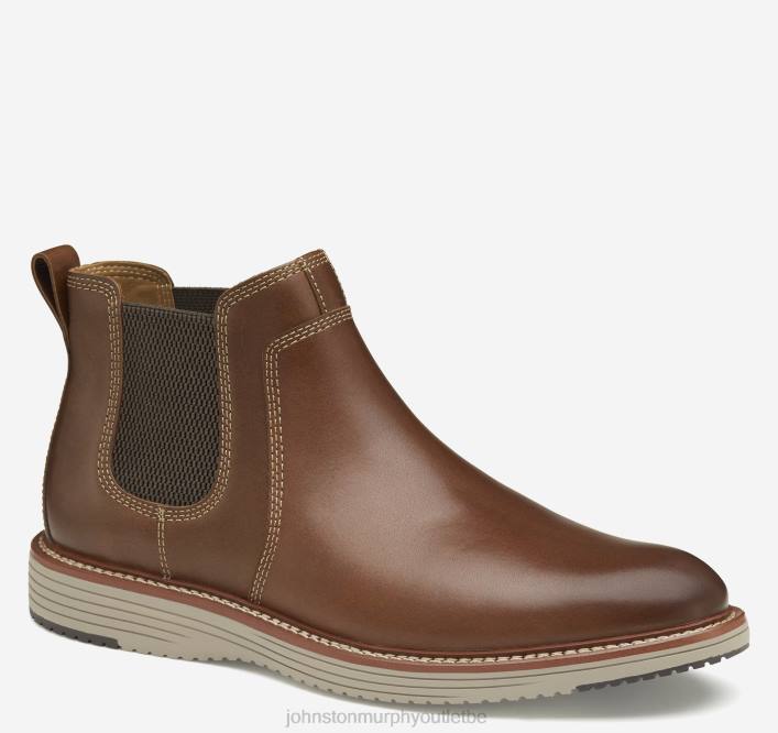 Johnston & Murphy Hommes botte chelsea upton TXRN317 chaussures beige pleine fleur
