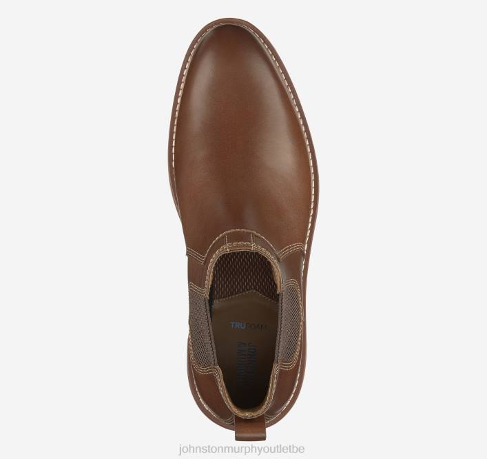 Johnston & Murphy Hommes botte chelsea upton TXRN317 chaussures beige pleine fleur