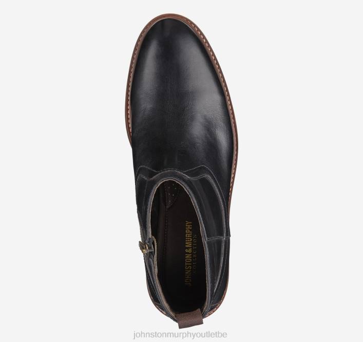 Johnston & Murphy Hommes botte zippée Welch TXRN289 chaussures noir pleine fleur