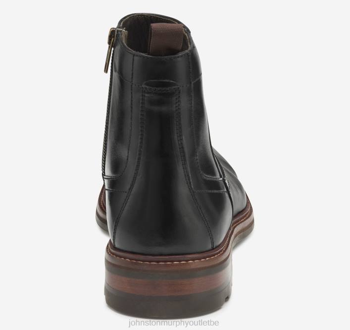 Johnston & Murphy Hommes botte zippée Welch TXRN289 chaussures noir pleine fleur