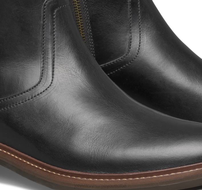 Johnston & Murphy Hommes botte zippée Welch TXRN289 chaussures noir pleine fleur