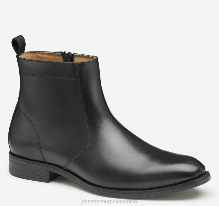 Johnston & Murphy Hommes botte zippée lewis TXRN295 chaussures noir pleine fleur
