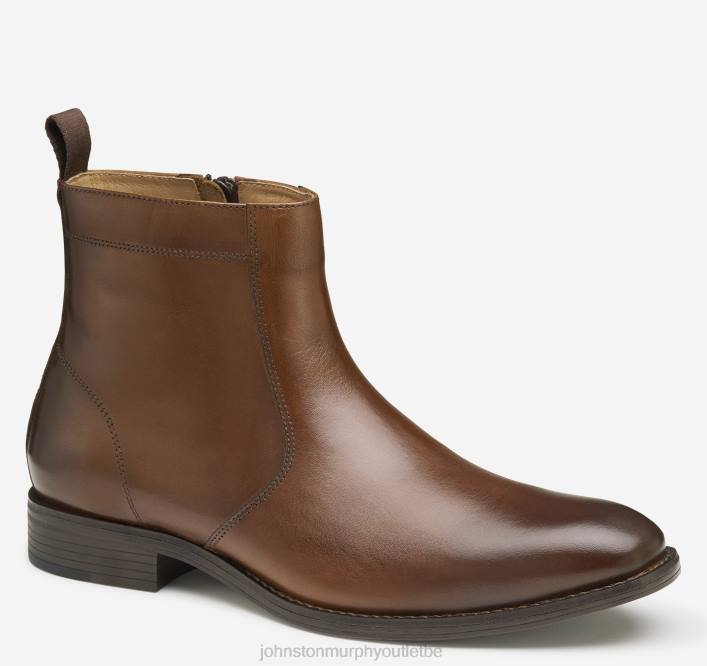Johnston & Murphy Hommes botte zippée lewis TXRN353 chaussures beige pleine fleur