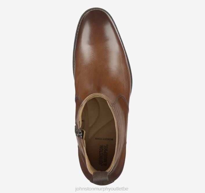 Johnston & Murphy Hommes botte zippée lewis TXRN353 chaussures beige pleine fleur
