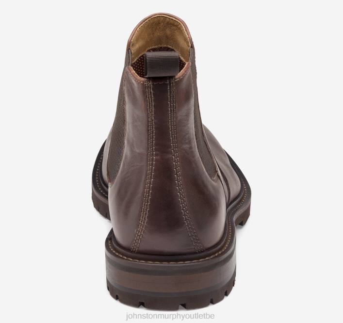 Johnston & Murphy Hommes bottines chelsea barrett TXRN310 chaussures acajou pleine fleur