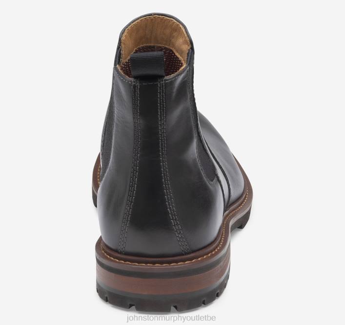 Johnston & Murphy Hommes bottines chelsea barrett TXRN335 chaussures charbon de bois pleine fleur