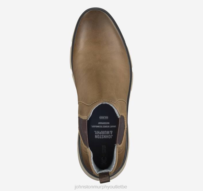 Johnston & Murphy Hommes bottines chelsea xc4 tanner TXRN338 chaussures grains entiers huilés bruns