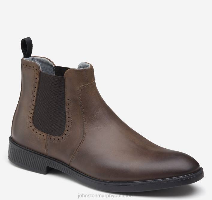 Johnston & Murphy Hommes chaussure chelsea xc4 maddox TXRN293 chaussures grains entiers huilés beiges