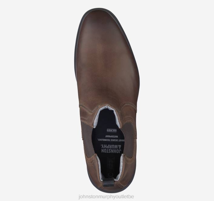 Johnston & Murphy Hommes chaussure chelsea xc4 maddox TXRN293 chaussures grains entiers huilés beiges