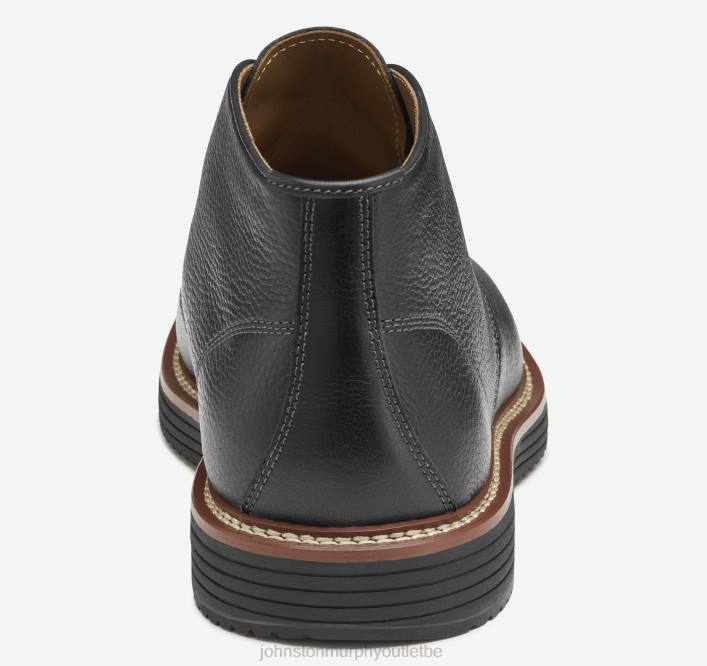 Johnston & Murphy Hommes chukka upton TXRN188 chaussures noir pleine fleur
