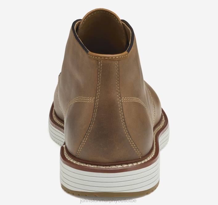 Johnston & Murphy Hommes chukka upton TXRN260 chaussures grains entiers huilés beiges