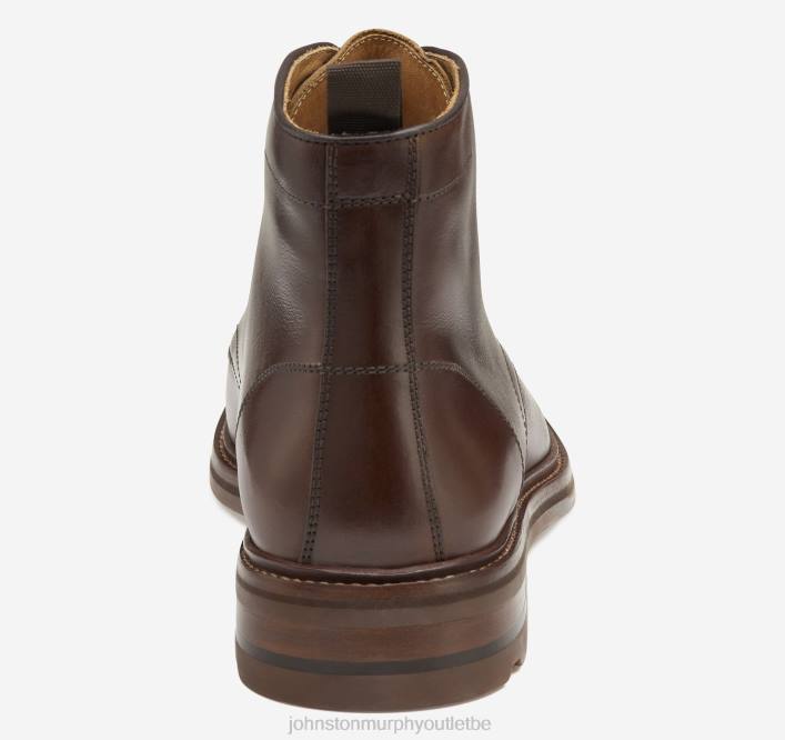 Johnston & Murphy Hommes welch botte à bout uni TXRN342 chaussures brandy à grains entiers
