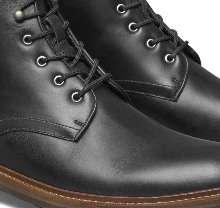 Johnston & Murphy Hommes welch botte à bout uni TXRN363 chaussures noir pleine fleur