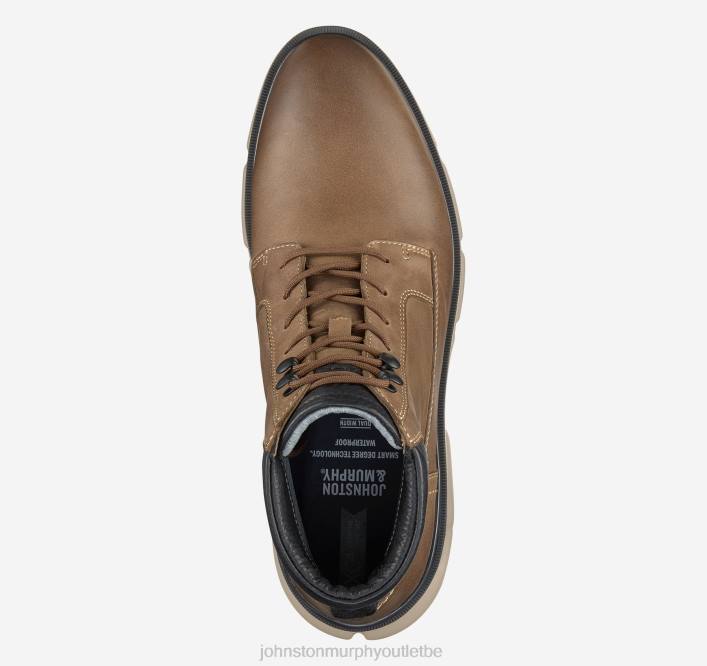 Johnston & Murphy Hommes xc4 tanner botte à bout uni TXRN294 chaussures grains entiers huilés bruns