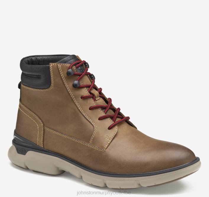 Johnston & Murphy Hommes xc4 tanner botte à bout uni TXRN294 chaussures grains entiers huilés bruns
