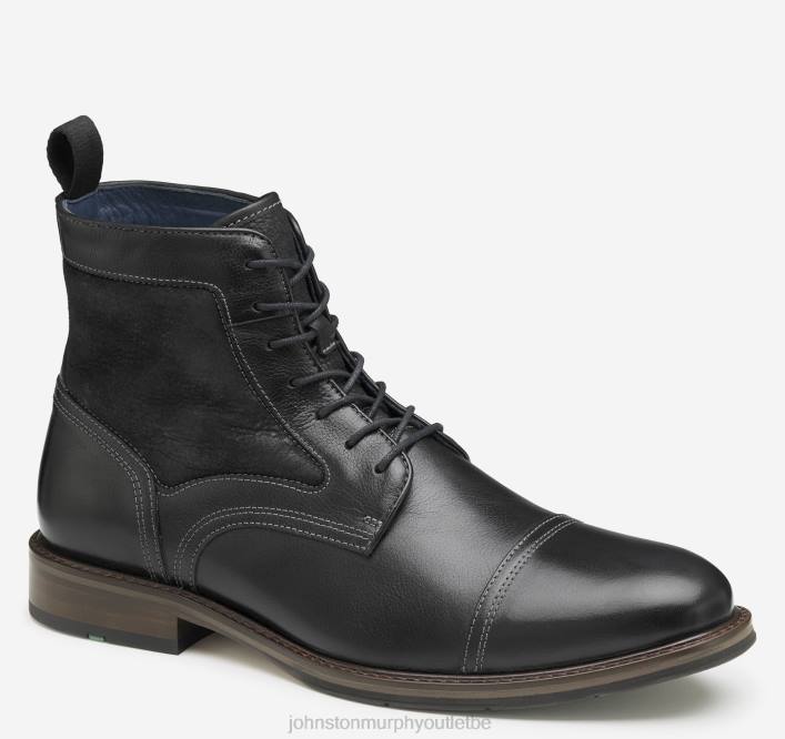 Johnston & Murphy Hommes xc flex raleigh bottes en peau de mouton TXRN309 chaussures pleine fleur/shearling noir