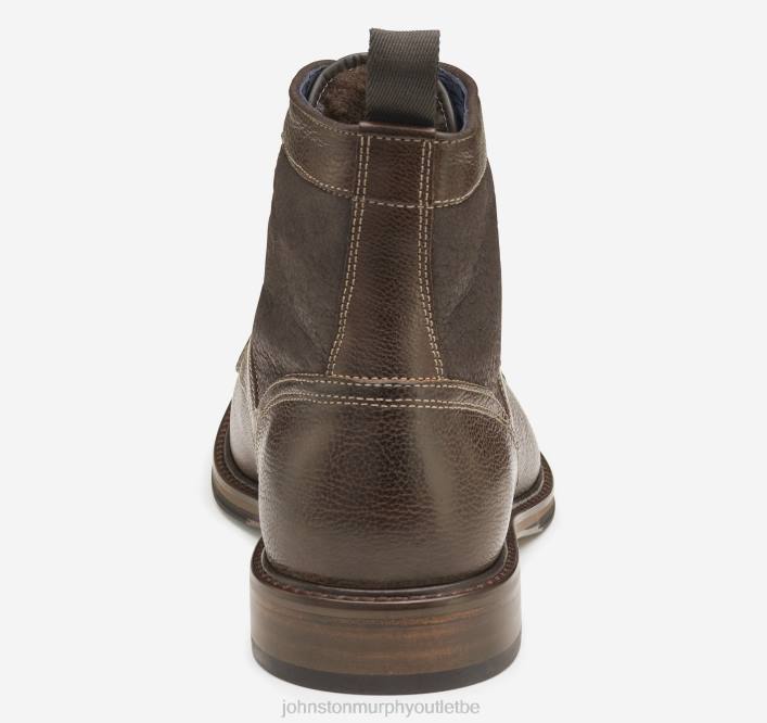 Johnston & Murphy Hommes xc flex raleigh bottes en peau de mouton TXRN334 chaussures acajou pleine fleur/shearling