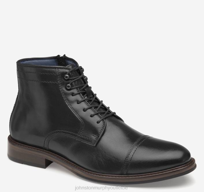 Johnston & Murphy Hommes xc flex raleigh bottes zippées à bout renforcé TXRN202 chaussures noir pleine fleur