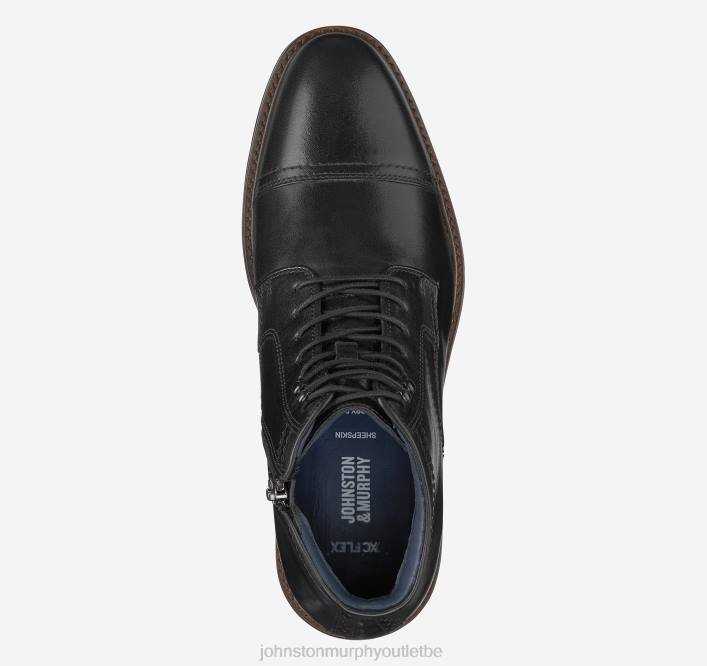Johnston & Murphy Hommes xc flex raleigh bottes zippées à bout renforcé TXRN202 chaussures noir pleine fleur