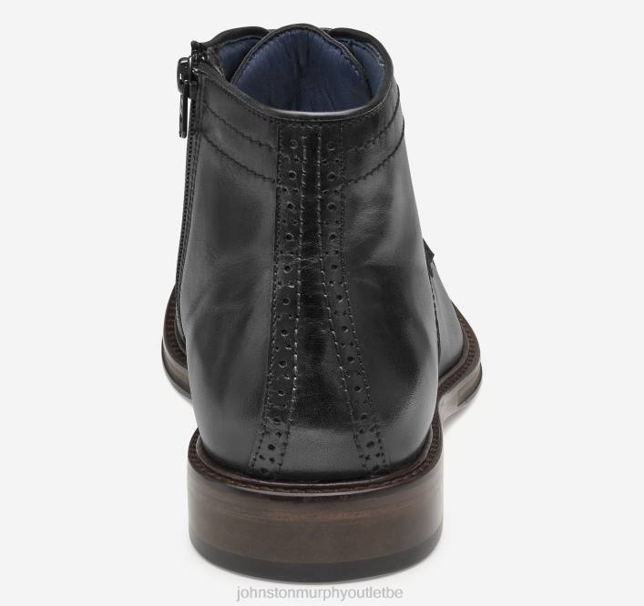 Johnston & Murphy Hommes xc flex raleigh bottes zippées à bout renforcé TXRN202 chaussures noir pleine fleur