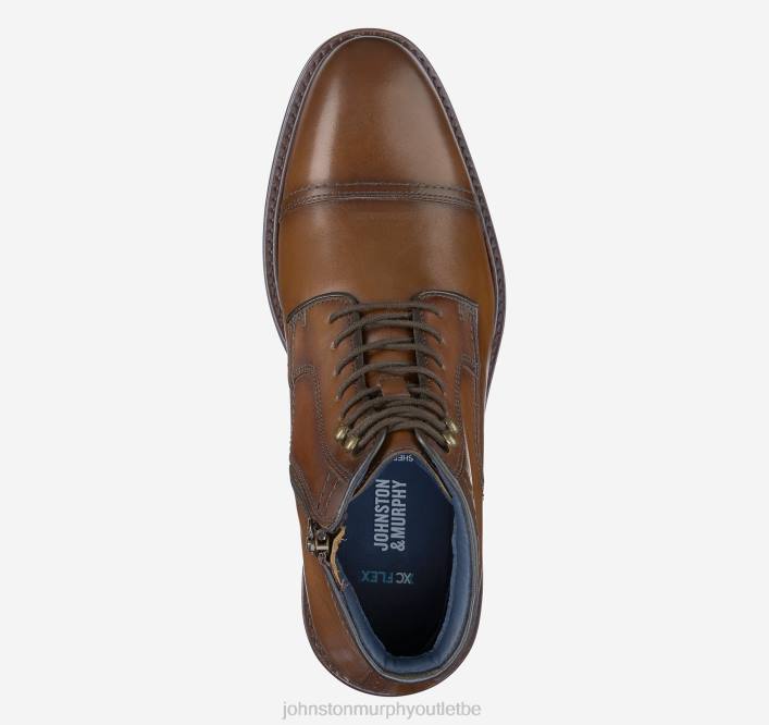 Johnston & Murphy Hommes xc flex raleigh bottes zippées à bout renforcé TXRN233 chaussures beige pleine fleur