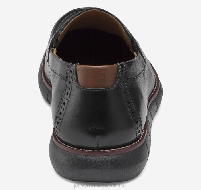 Johnston & Murphy Hommes Holden Penny TXRN154 chaussures noir pleine fleur/semelle noire