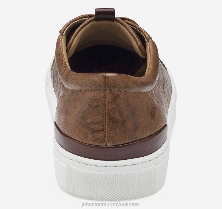 Johnston & Murphy Hommes banques de lacet aux orteils TXRN115 chaussures peau de mouton lavée italienne beige