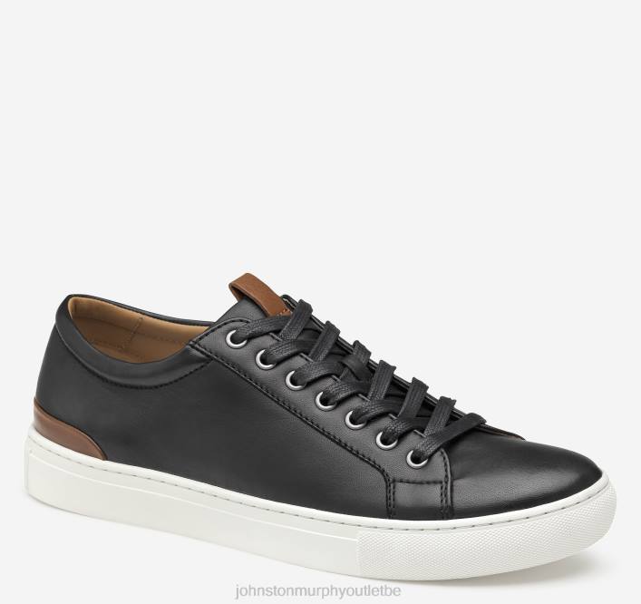 Johnston & Murphy Hommes banques de lacet aux orteils TXRN96 chaussures peau de mouton noire