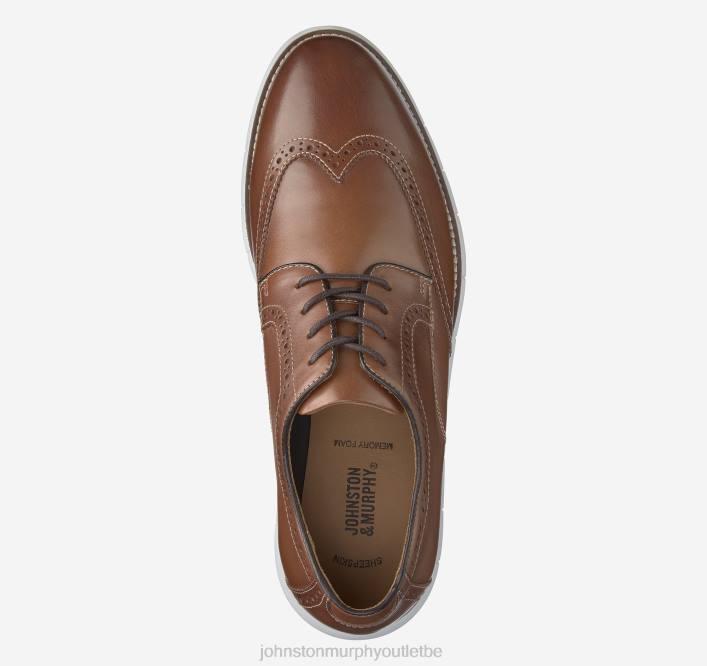 Johnston & Murphy Hommes bout d'aile de Holden TXRN274 chaussures beige pleine fleur